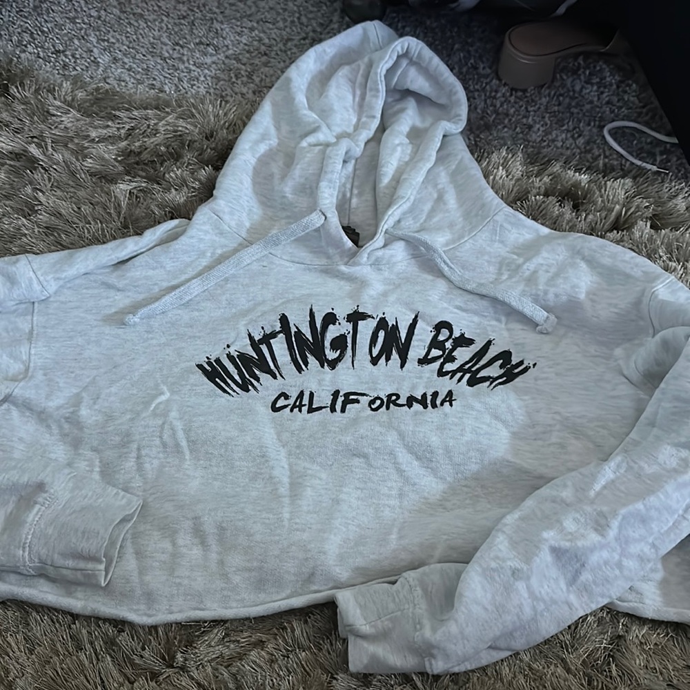 Huntington Beach Cropped Hoodie